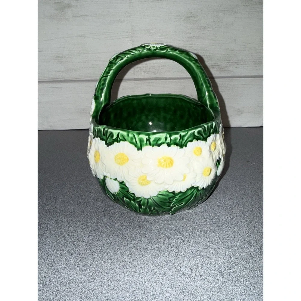 The Haldon Group Daisy Ceramic Basket , Daisy ,‎ Spring , Cottagecore , 1988